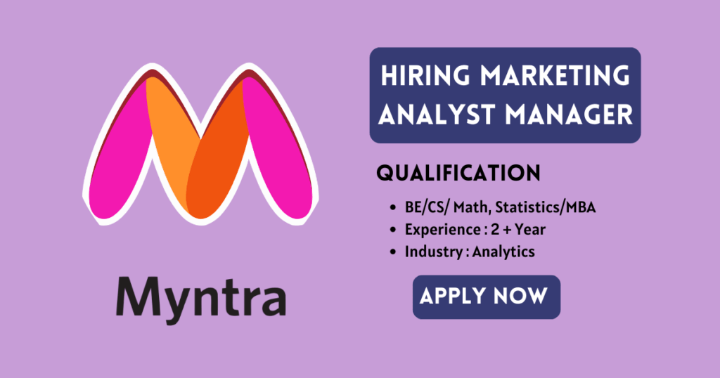 Marketing Analyst Manager