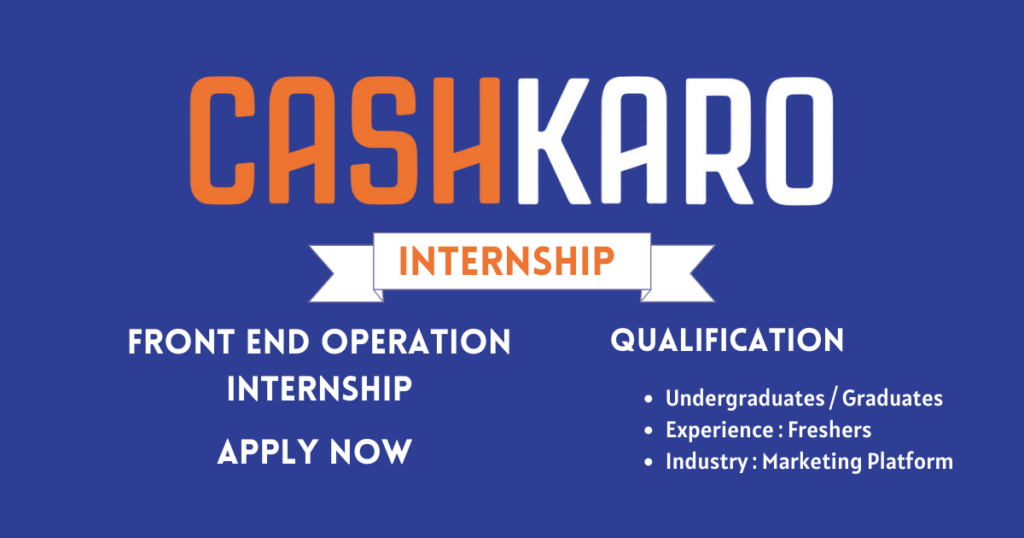 Cashkaro Internship